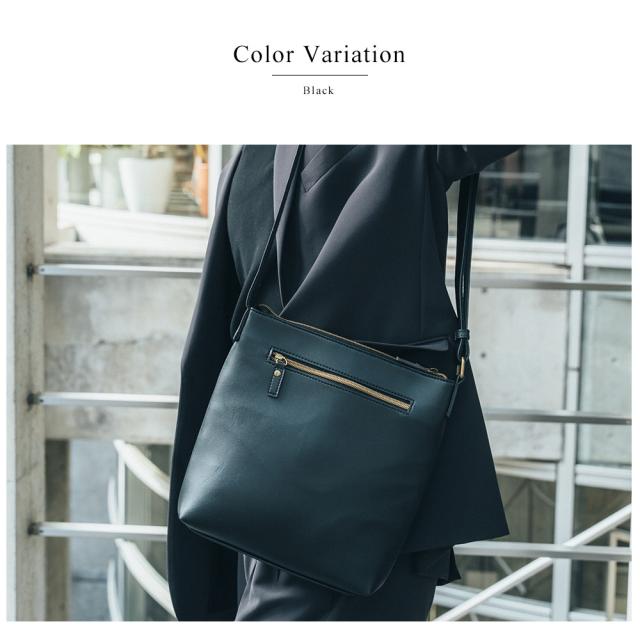 DEVICE フェイクレザー ゴールドカラー ショルダーバッグ