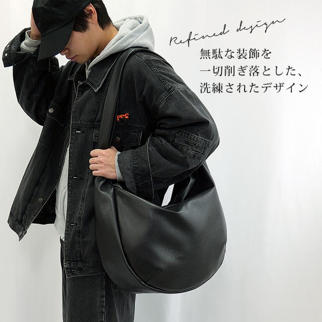 DEVICE PU レザー ビッグショルダーバッグ