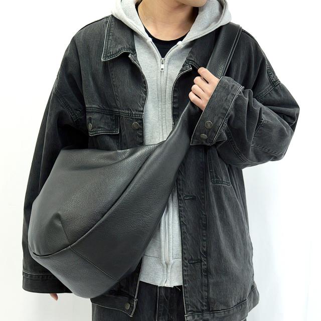DEVICE PU レザー ビッグショルダーバッグ