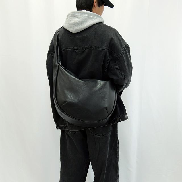 DEVICE PU レザー ビッグショルダーバッグ