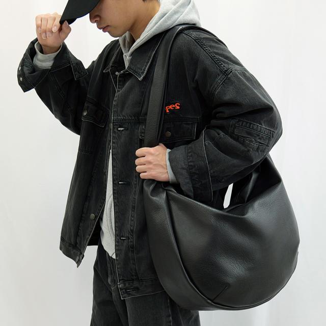 DEVICE PU レザー ビッグショルダーバッグ