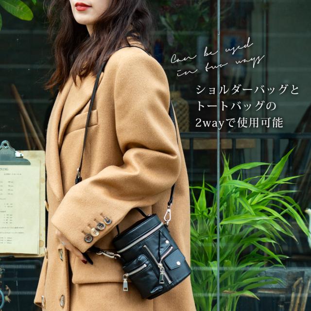 DEVICE ライダース バニティ ショルダーバッグ 