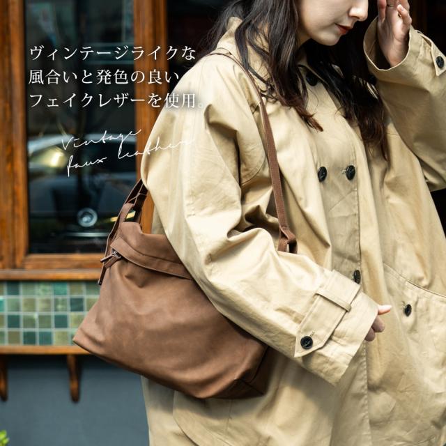 シャロ—フラップ ショルダーバッグ