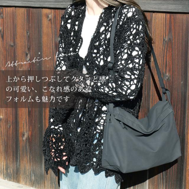 シャロ—フラップ ショルダーバッグ