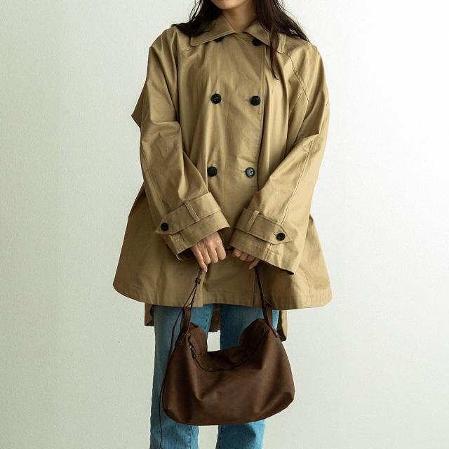 シャロ—フラップ ショルダーバッグ