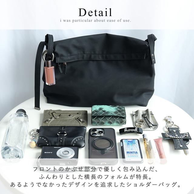 シャロ—フラップ ショルダーバッグ