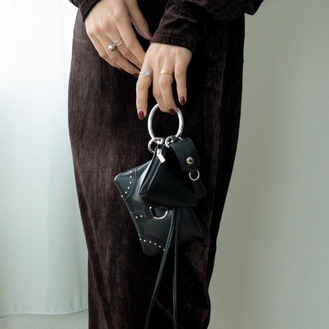 DEVICE GAL 3パーツスタッズカスタムポーチストラップ リップケース付き