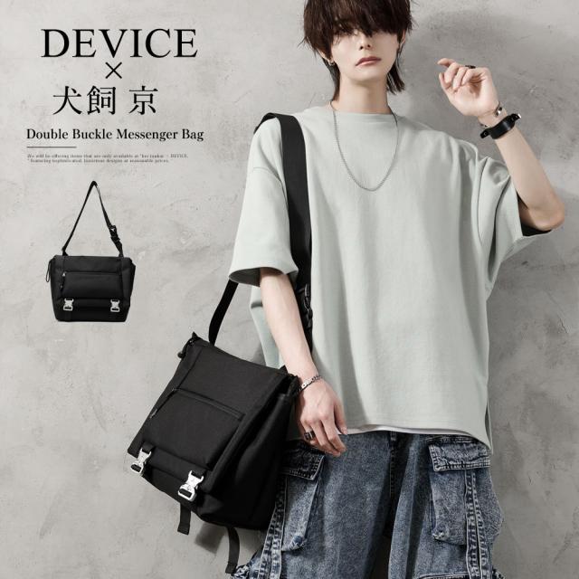 DEVICE×犬飼京 ダブルバックル メッセンジャーバッグ 