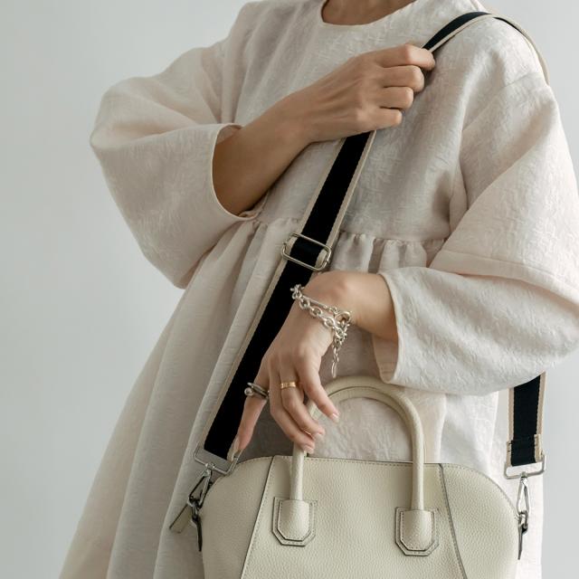 付け替え可能 バイカラー ショルダーストラップ