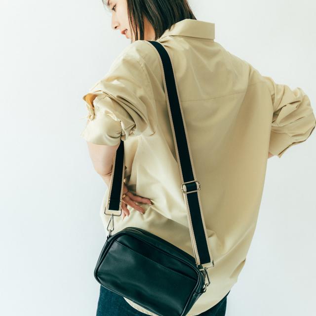 付け替え可能 バイカラー ショルダーストラップ