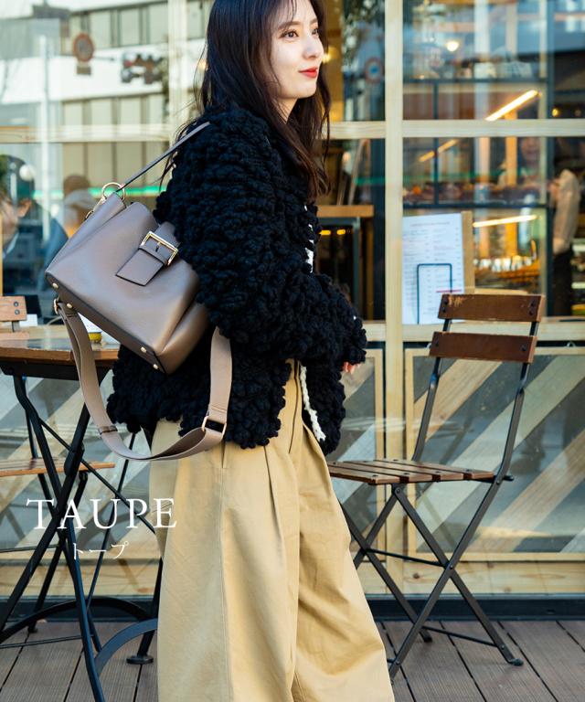 REAIMER フラップベルト 本革 ハンドバッグ