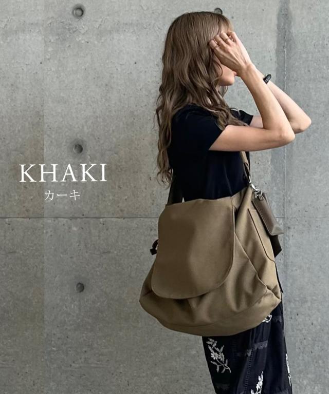 REAIMER キャンバス 2way ショルダーバッグ(メガネケース、リップケースのチャーム付)