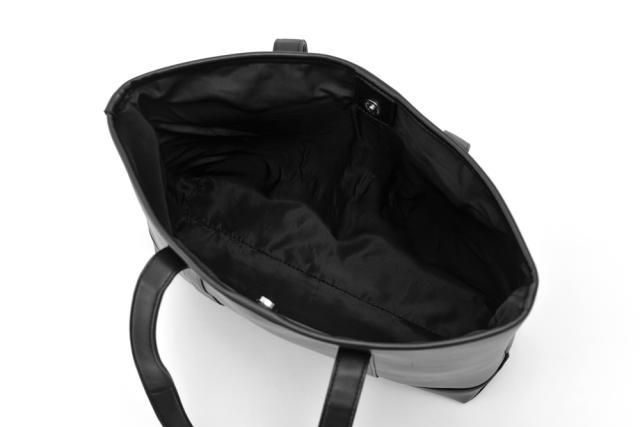 DEVICE＋ フェイクレザー シックデザイントートバッグ