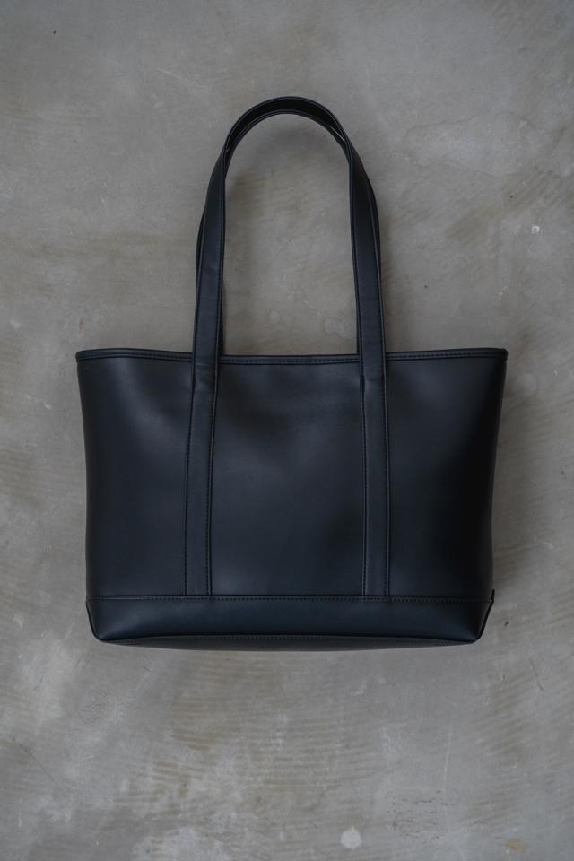 DEVICE＋ フェイクレザー シックデザイントートバッグ