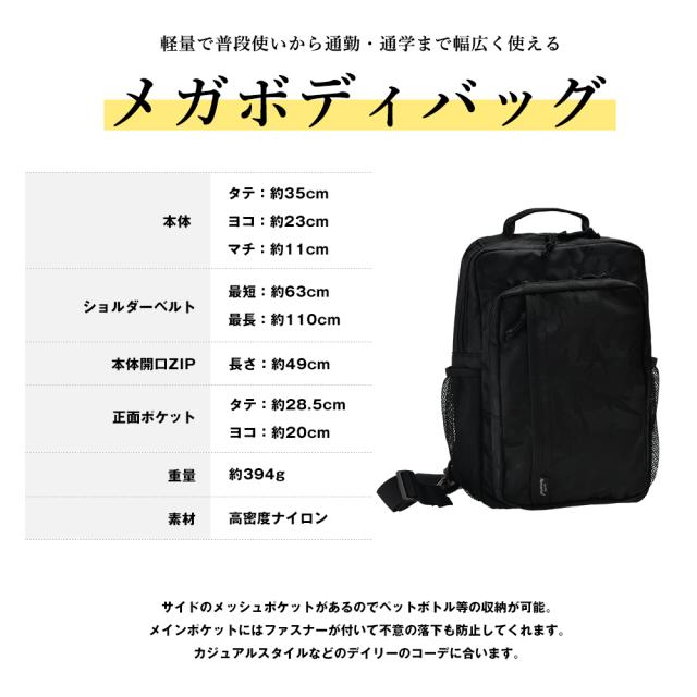 Rename board メガボディバッグ