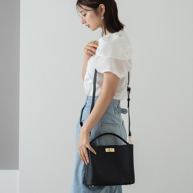 Rename ワンハンドル 2way ハンドバッグ