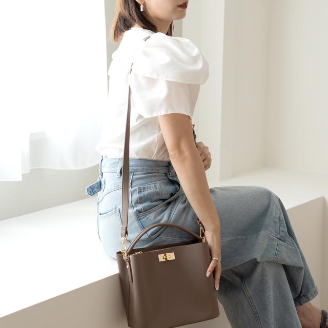 Rename ワンハンドル 2way ハンドバッグ