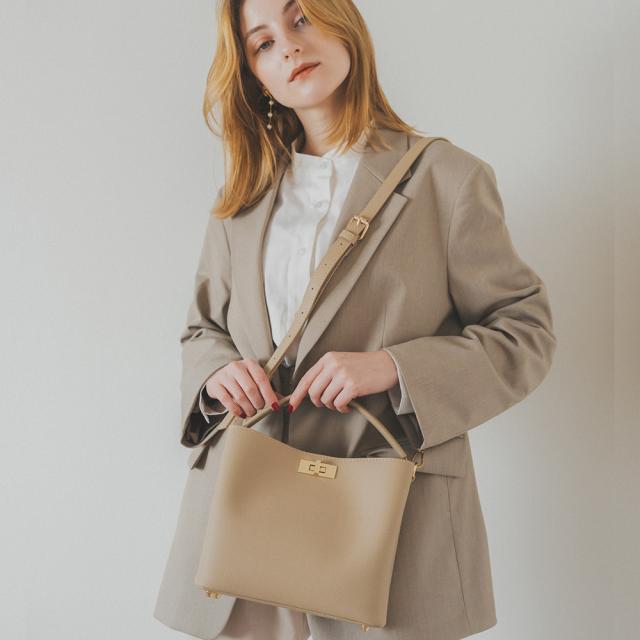 Rename ワンハンドル 2way ハンドバッグ