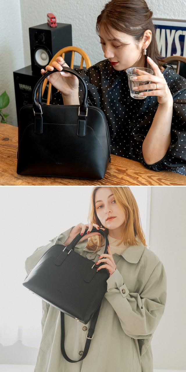 Rename ラウンドファスナー 2way ハンドバッグ