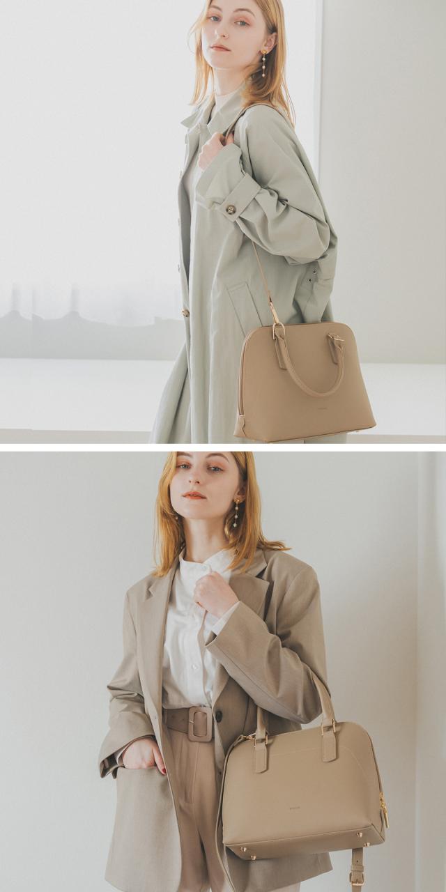 Rename ラウンドファスナー 2way ハンドバッグ