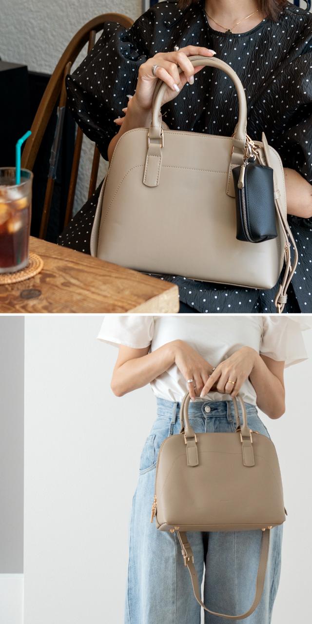 Rename ラウンドファスナー 2way ハンドバッグ