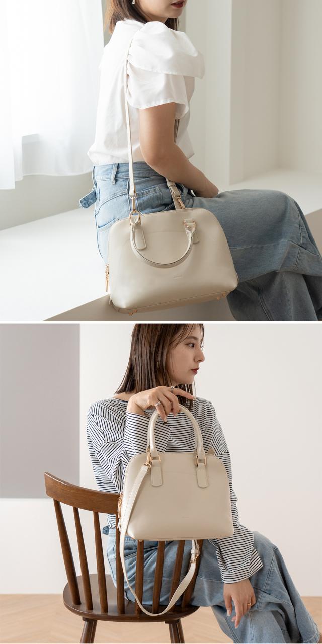 Rename ラウンドファスナー 2way ハンドバッグ