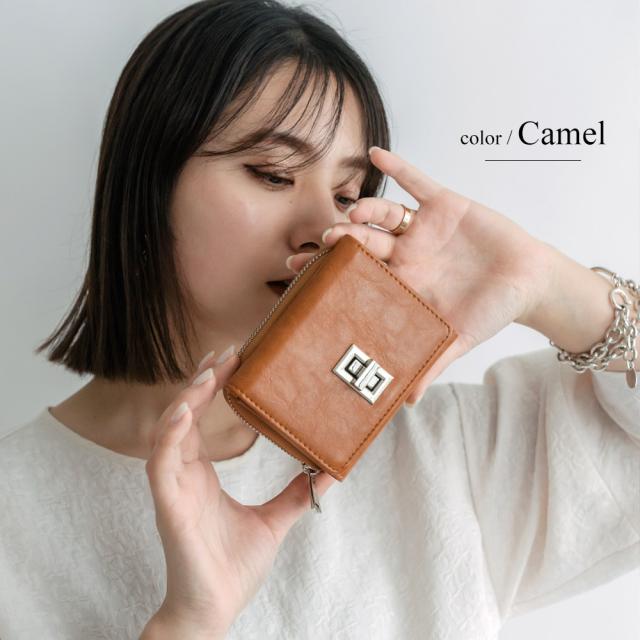 Rename 回転金具 3つ折り財布