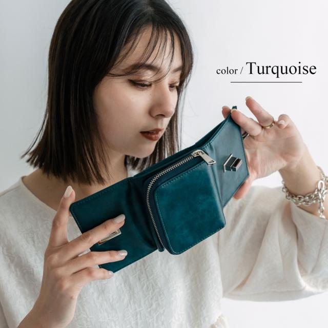 Rename 回転金具 3つ折り財布