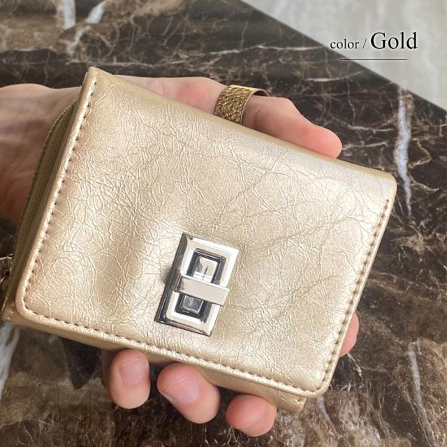 Rename 回転金具 3つ折り財布