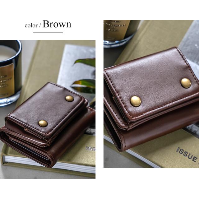 Rename 本革 3折ミニ財布