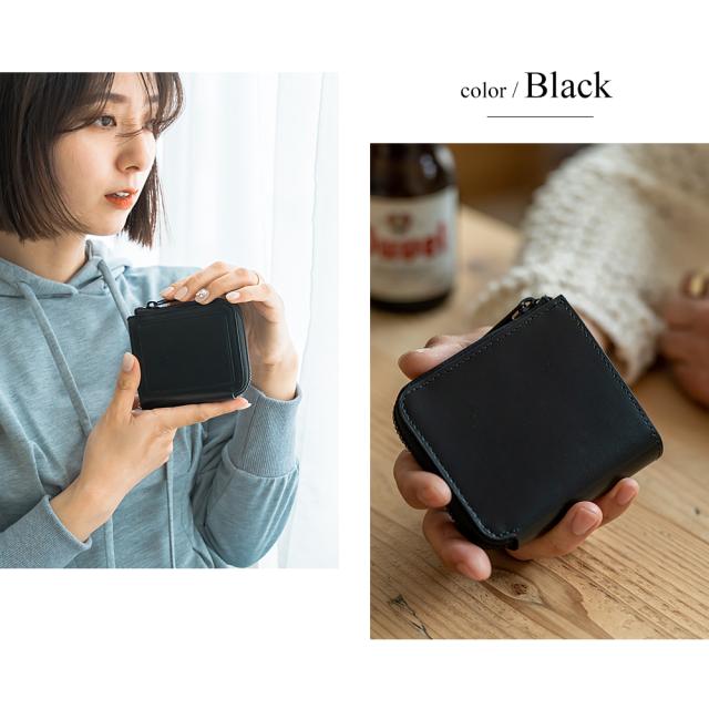 Rename グロッシーレザー モノクローム ウォレット