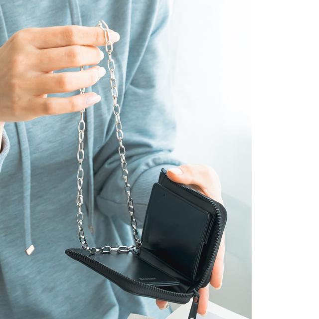 Rename グロッシーレザー モノクローム ウォレット