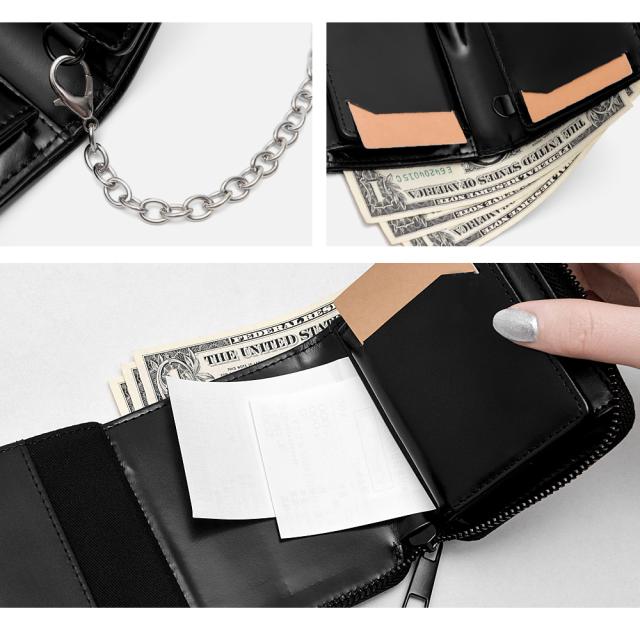 Rename グロッシーレザー モノクローム ウォレット