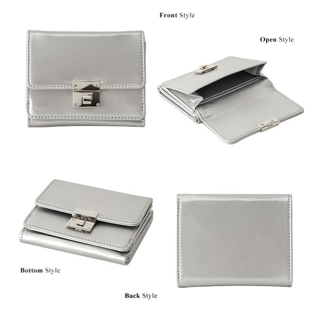 Rename グロッシー 3つ折り財布