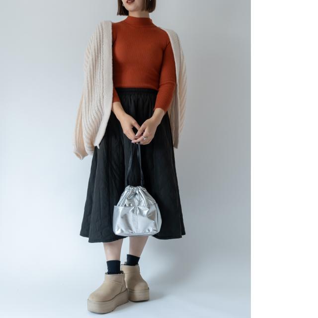 Rename 3way シャイニー巾着 トート ショルダーバッグ