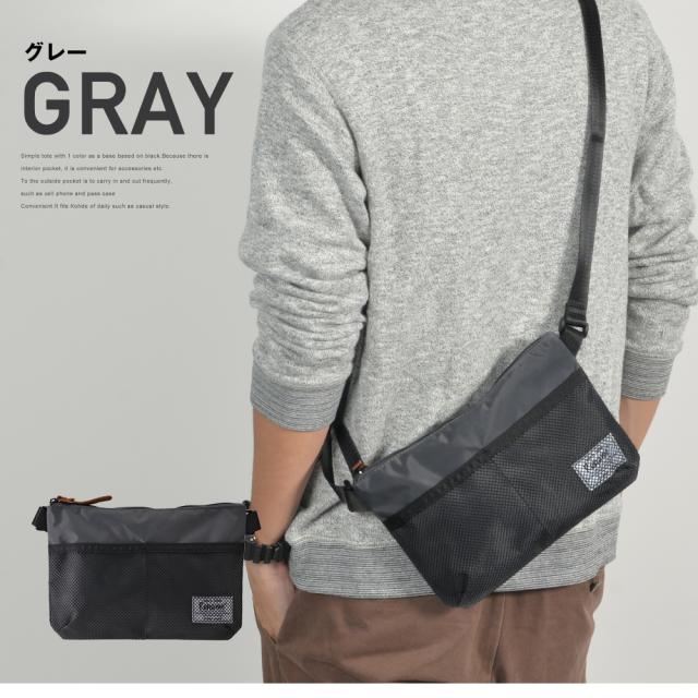 Rename メッシュポケットナイロンサコッシュ