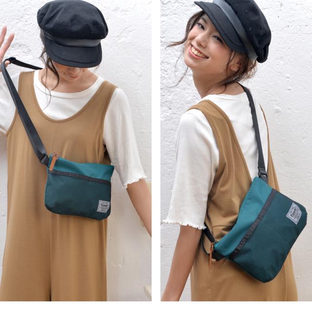 Rename メッシュポケットナイロンサコッシュ