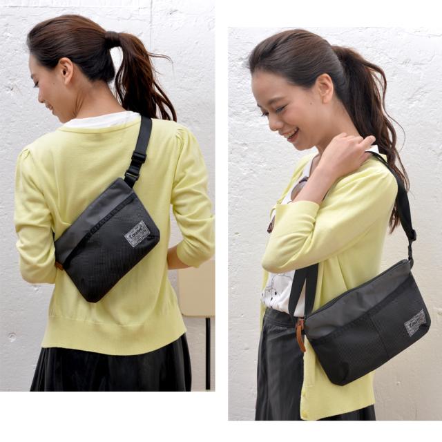 Rename メッシュポケットナイロンサコッシュ