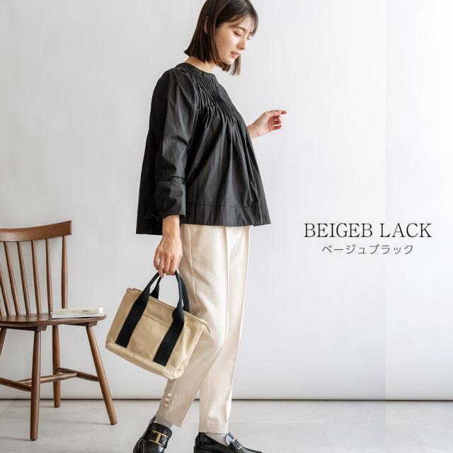 Rename ファスナー付 仕切り ミニ トートバッグ