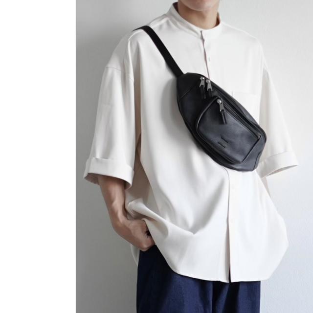 Rename フェイクレザー 刺繍デザイン ウエストバッグ/ボディバッグ