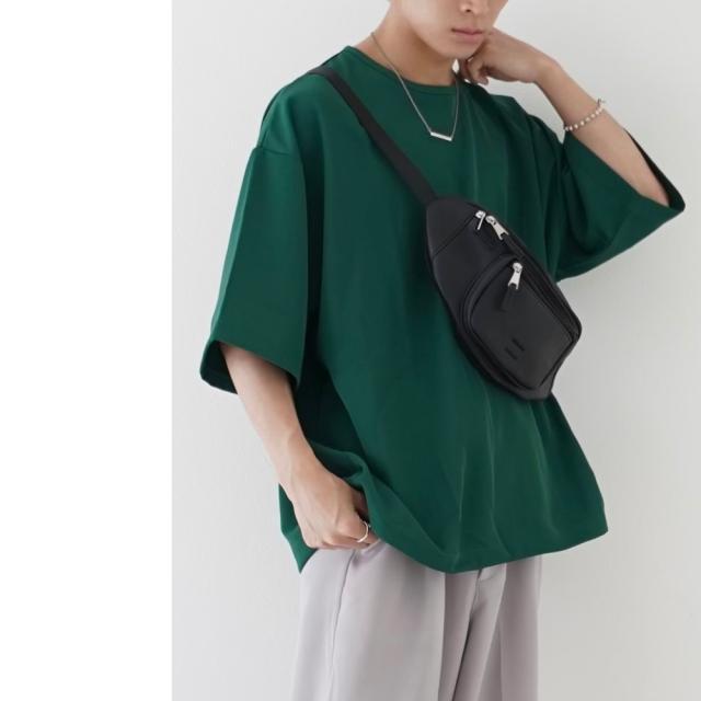 Rename フェイクレザー 刺繍デザイン ウエストバッグ/ボディバッグ