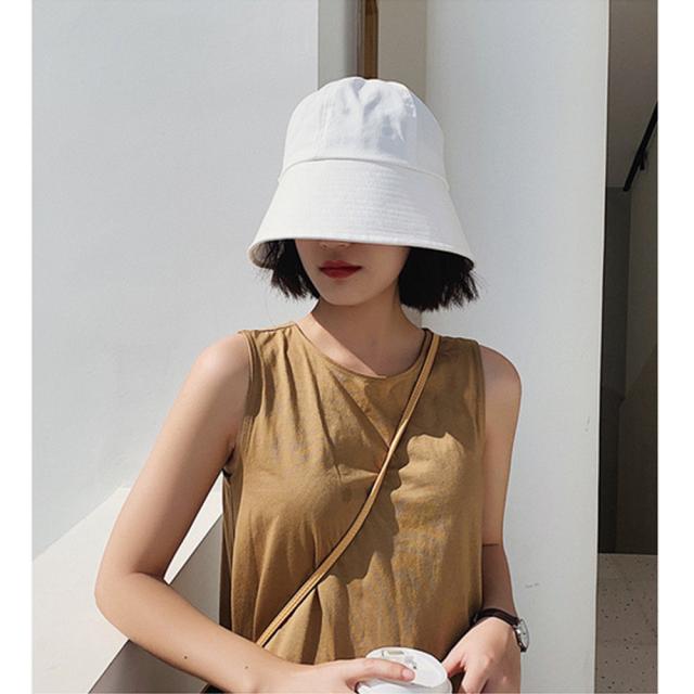 シンプルバケツハット