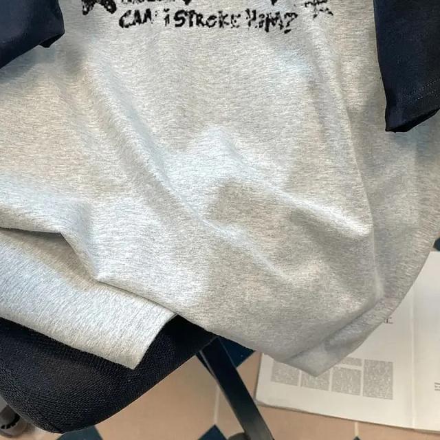 猫ミーム キャット Y2K ロゴ グラフィック ルーズ ラグラン Tシャツ