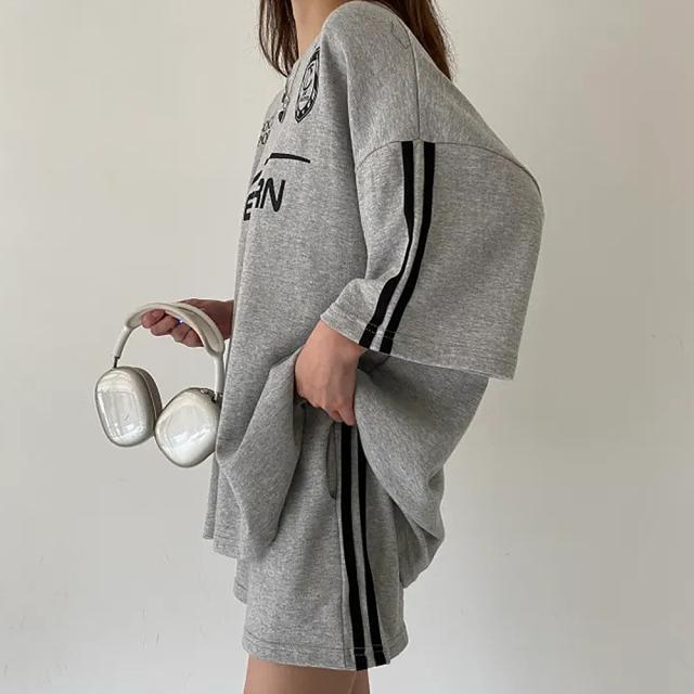 ユニフォームTシャツ トップス&ショートパンツ 2点セット ルームウェア セットアップ ワンマイルウェア