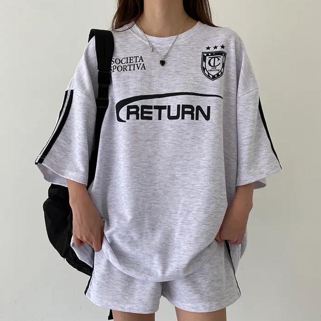 ユニフォームTシャツ トップス&ショートパンツ 2点セット ルームウェア セットアップ ワンマイルウェア