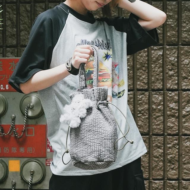 グラフィック ロゴ スペース ギャラクシー 宇宙 ジャンク フード ジャンキープリント ネコ ビッグシルエット ヴィンテージライク 古着風 半袖 Tシャツ