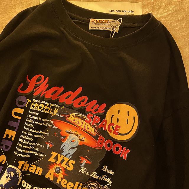 グラフィック ロゴ スペース ギャラクシー 宇宙 ジャンク フード ジャンキープリント ネコ ビッグシルエット ヴィンテージライク 古着風 半袖 Tシャツ