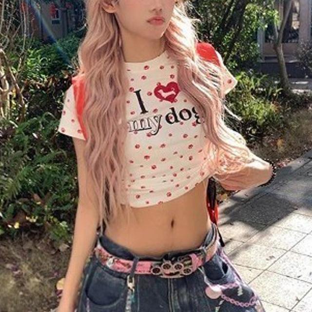 ごめんね BOYS ハート プリント Tシャツ