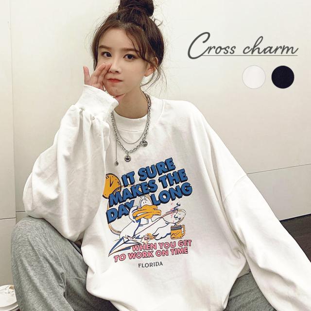 duckプリント スウェット