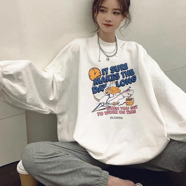 duckプリント スウェット